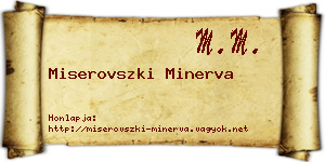 Miserovszki Minerva névjegykártya